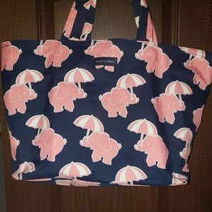 Simply Southern Elephant with Umbrella Tote Bag